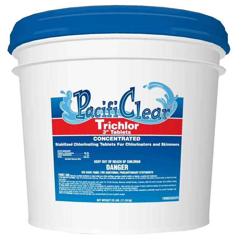 3 Inch 25 Pound Trichlor Chlorine Tablet For Swimming Pools