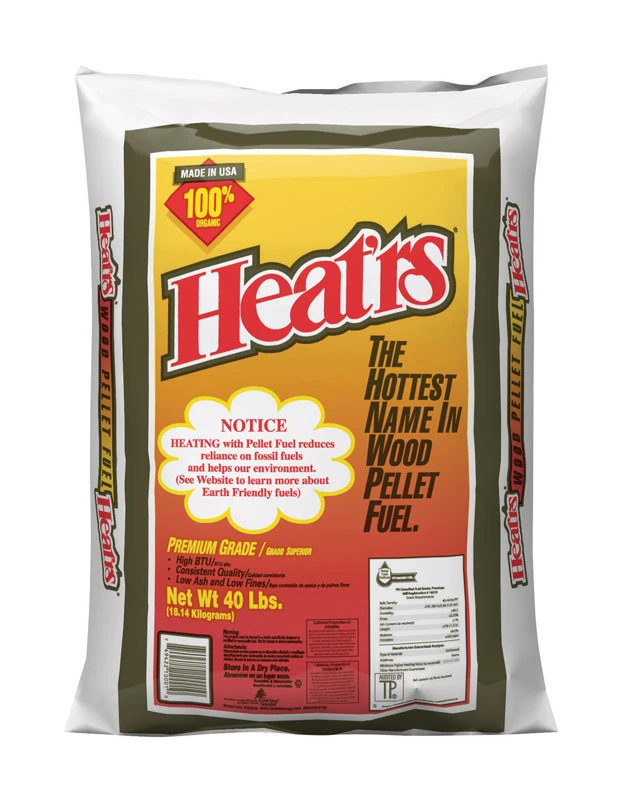 Premium Wood Pellet Fuel, 40 Pounds, Pfi Certified For High Efficiency