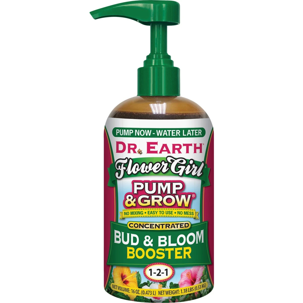 Pump & Grow Flower Girl 16 Oz. Organic Bud & Bloom Booster 1-2-1