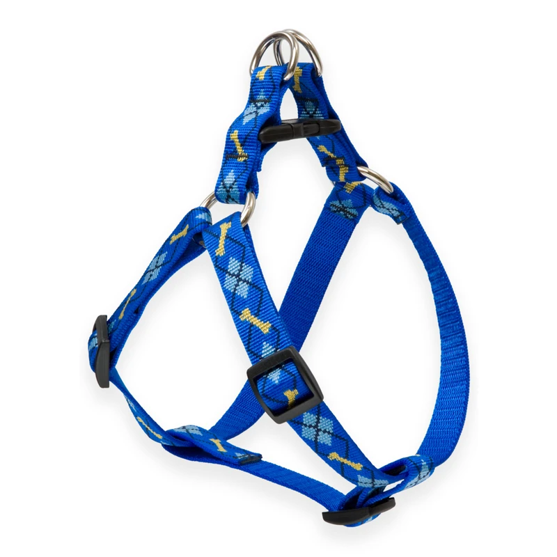 Step-in Dog Harness, Non-restrictive Dapper Dog Pattern, 3/4 X 15 To 21-in.