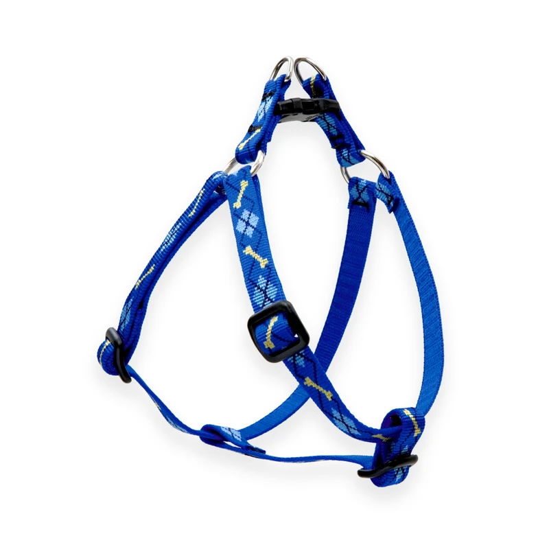 Step-in Dog Harness, Non-restrictive Dapper Dog Pattern, 1/2 X 12 To 18-in.