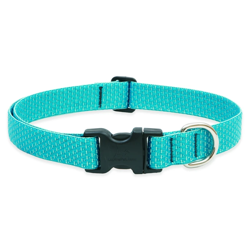 Eco Adjustable Dog Collar, Tropical Sea Pattern, 1 X 16 To 28-inches