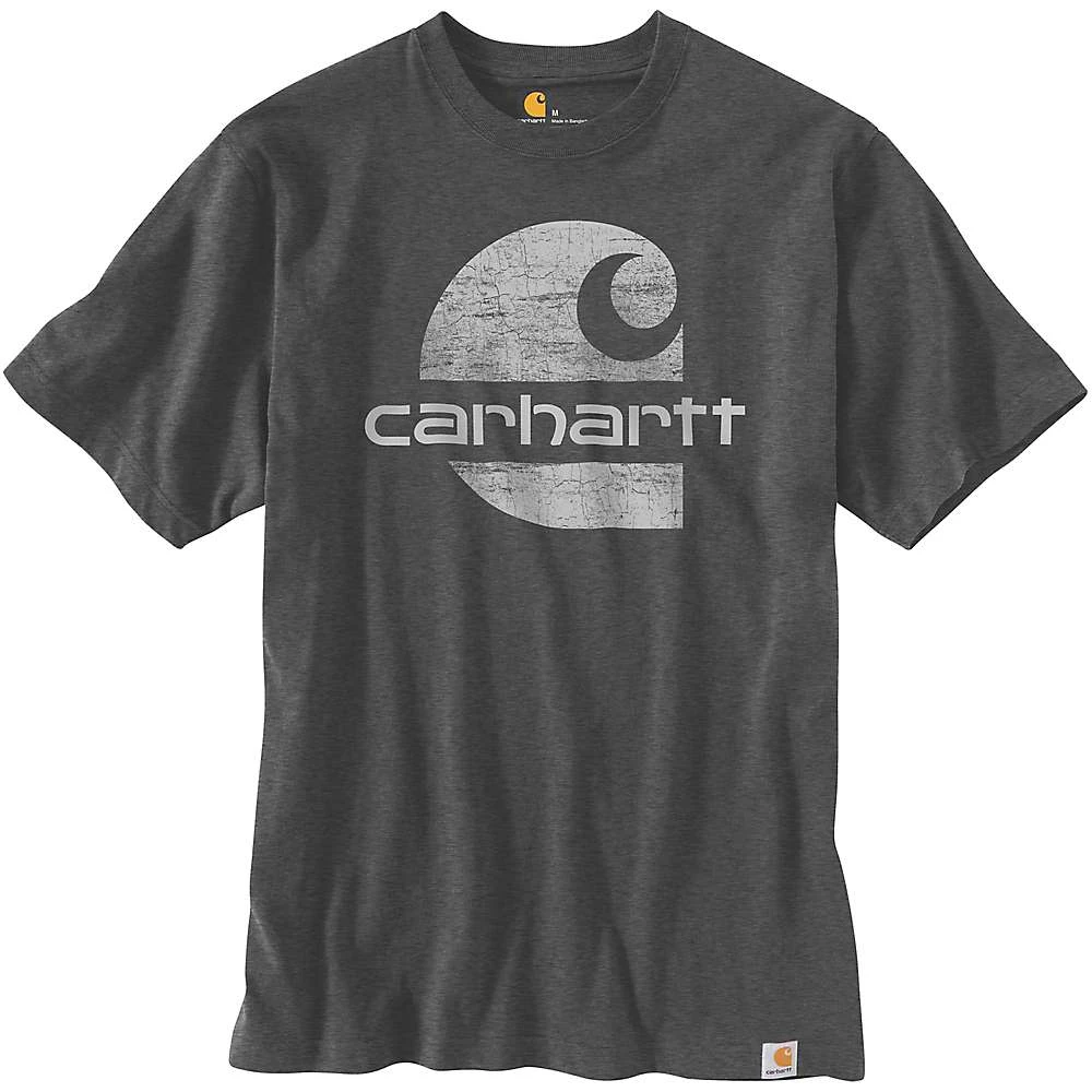 Men's Original-fit Heavyweight Short Sleeve Logo Graphic T-shirt - Medium Regular - Carbon Heather