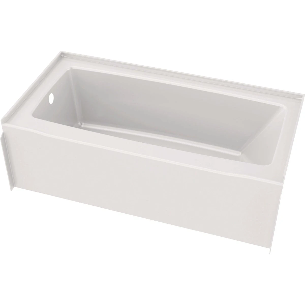 Classic 500 Gloss White Bathtub with Left-Hand Drain, 60 Inches by 30 Inches