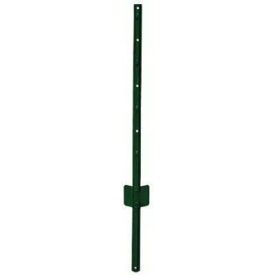 Steel Fence U-post, 5 Feet, 14-gauge, Green