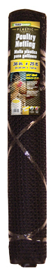 Poultry Netting, Green Pvc, 3/4-inch Mesh, 3 X 25 Feet