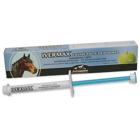 Ivermectin Paste for Livestock, Apple Flavored, 1.87 Percent Concentration