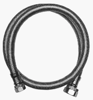 Stainless Steel Faucet Connector, 3/8 Compression X 1/2 Fip X 36 Inches