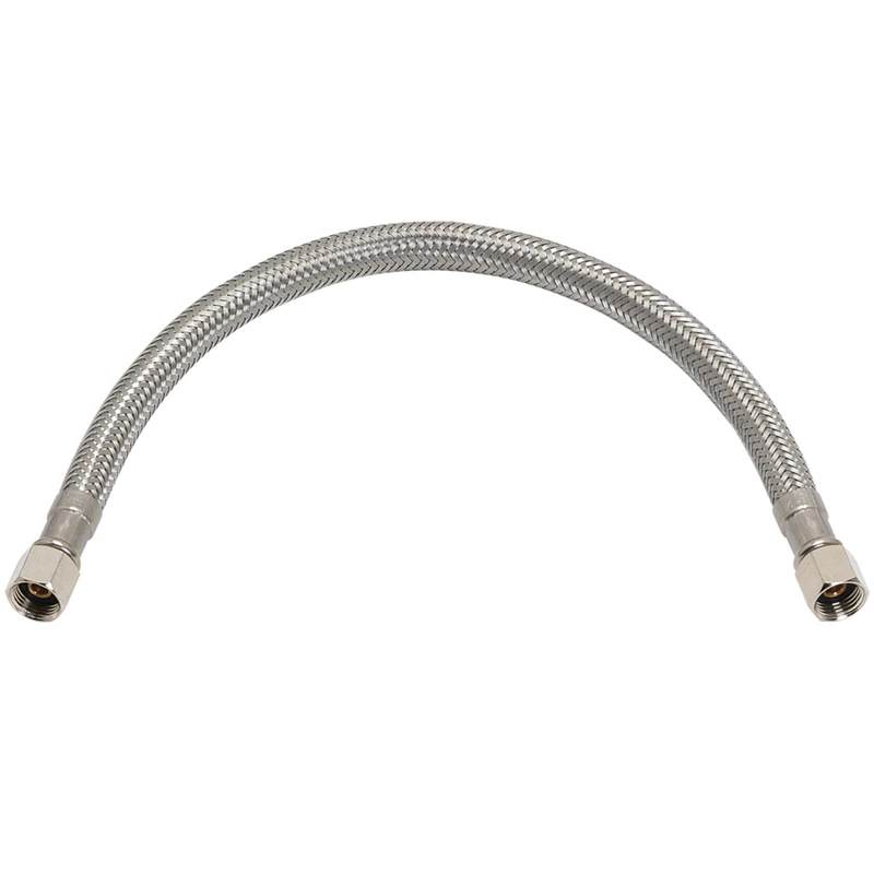 Homewerks 1/4 In. Compression X 1/4 In. Compression 12 In. Braided Stainless Steel Ice Maker Supply Line