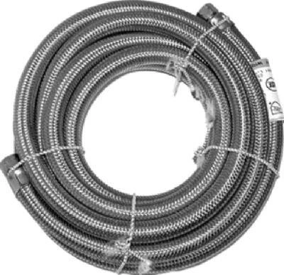 Stainless Steel Ice Maker Connector, 1/4 X 1/4 X 72 Inches