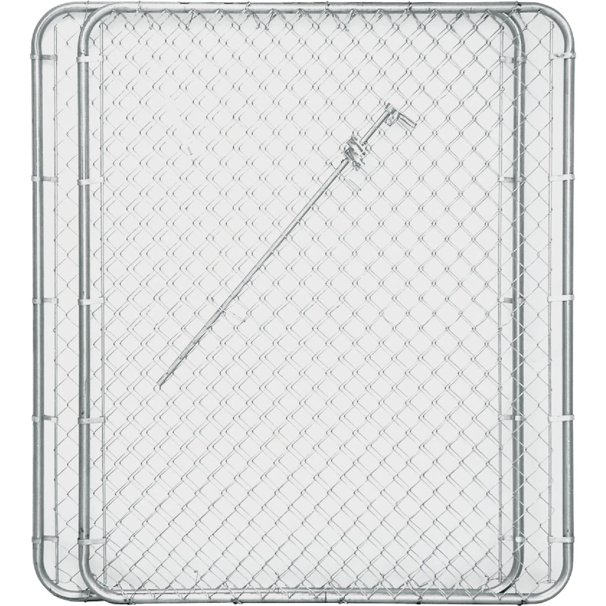114 In. W X 72 In. H Double Drive Chain Link Gate