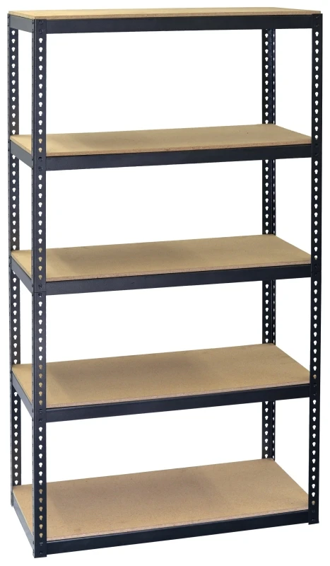 Steel Shelving Unit with Five Adjustable Shelves, 15 Inches by 30 Inches by 60 Inches