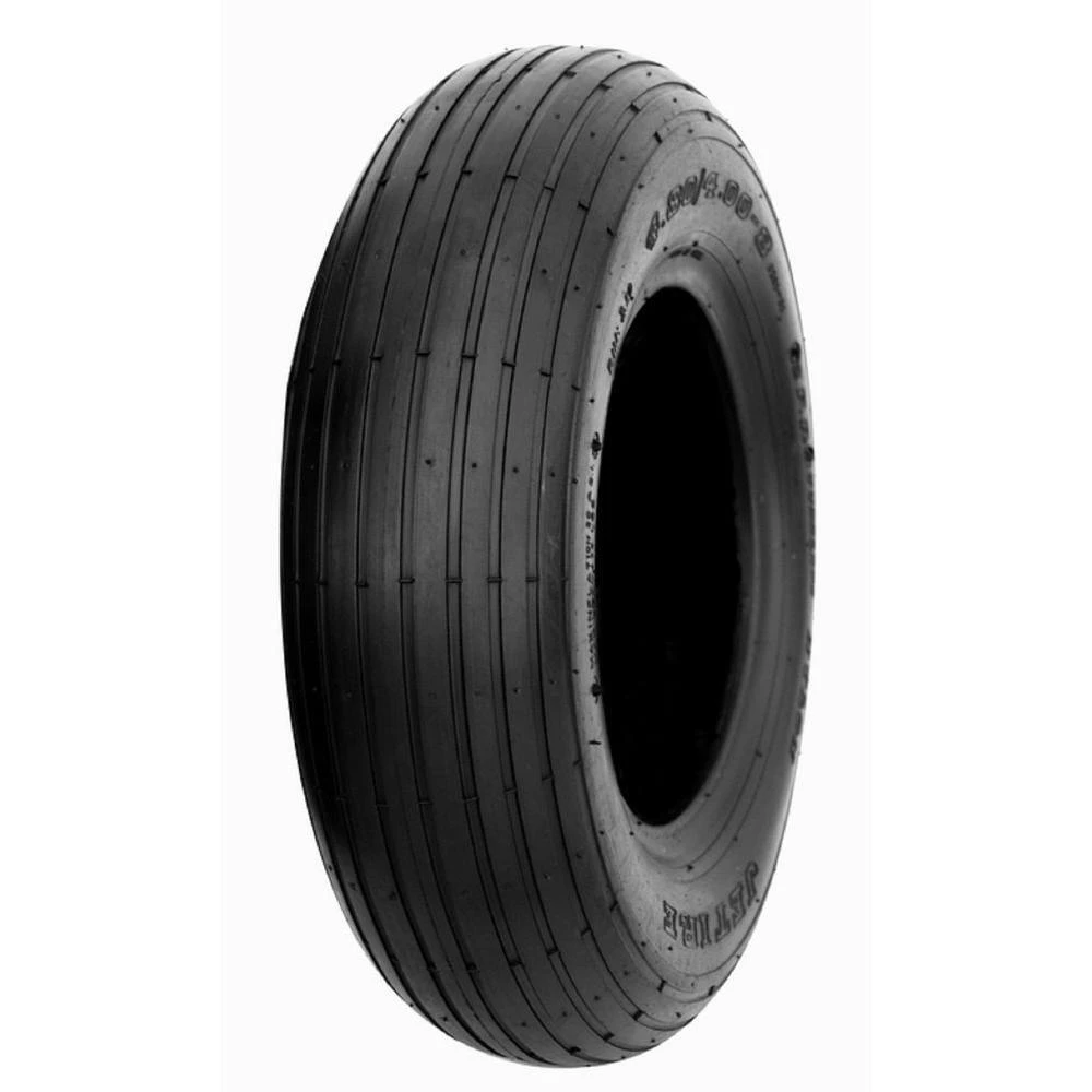 Rib Tread Wheelbarrow Tire, 4-ply, 4.80/4.00-8-inch, 30 Psi