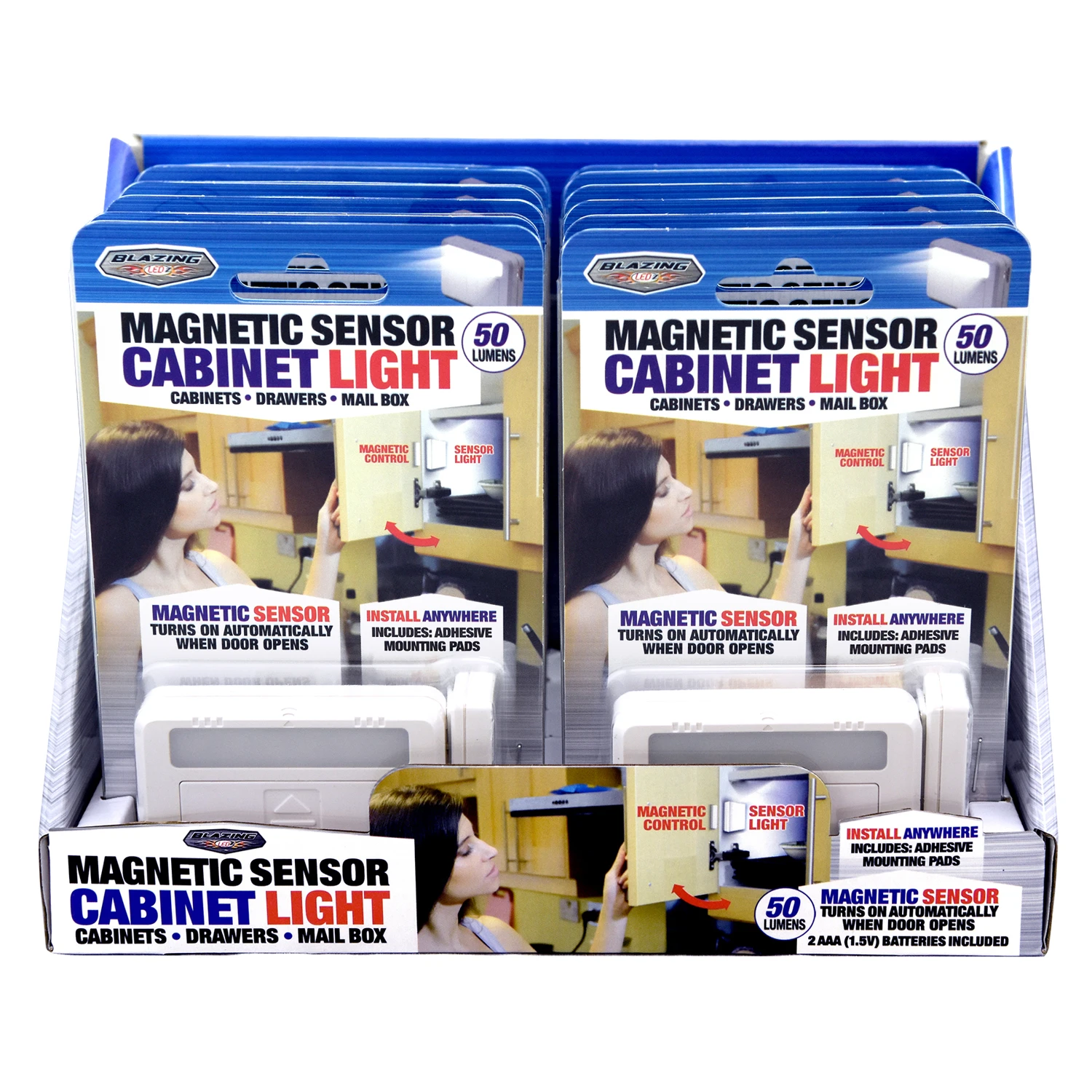 Cabinet Light, Magnetic Sensor Turns on Automatically