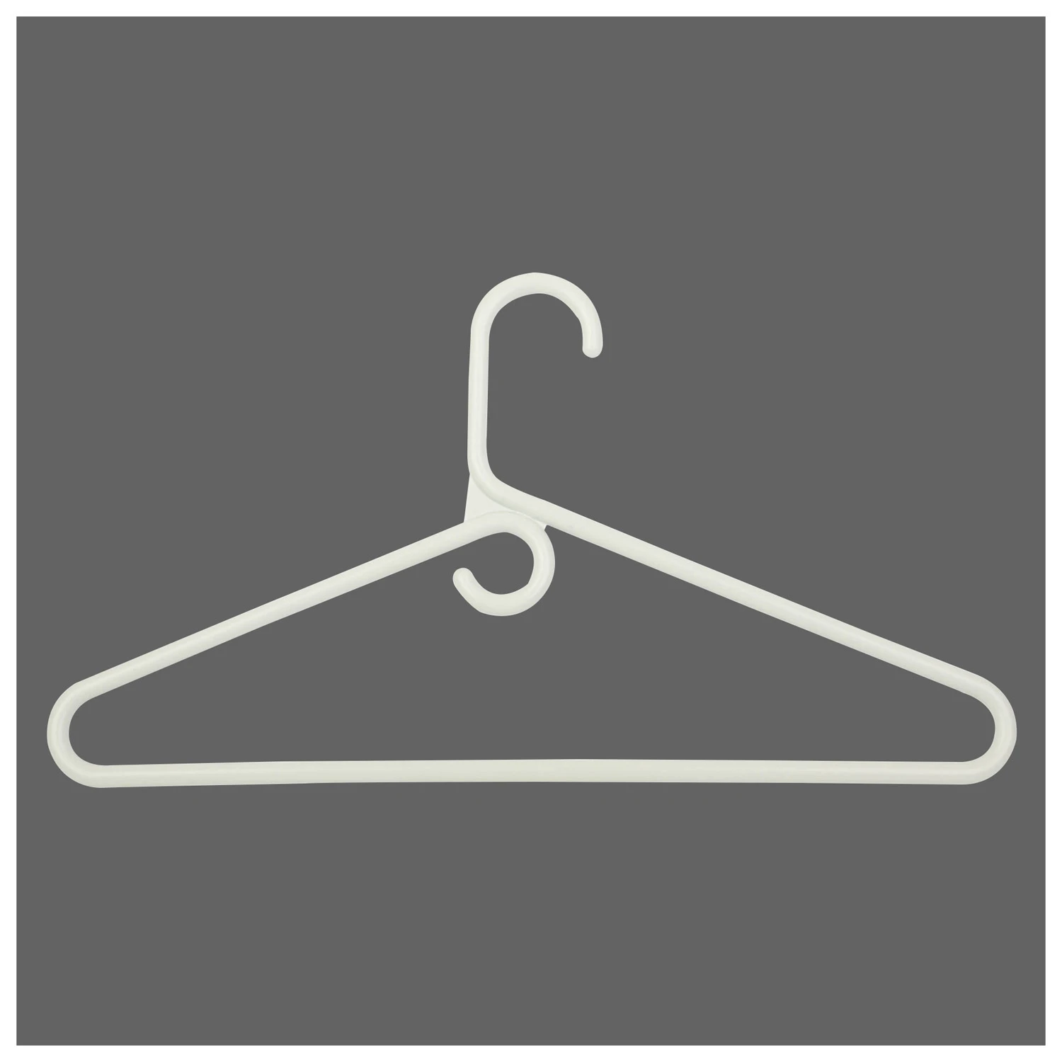 Plastic Hangers, Heavy-Weight White, 3-Pk.