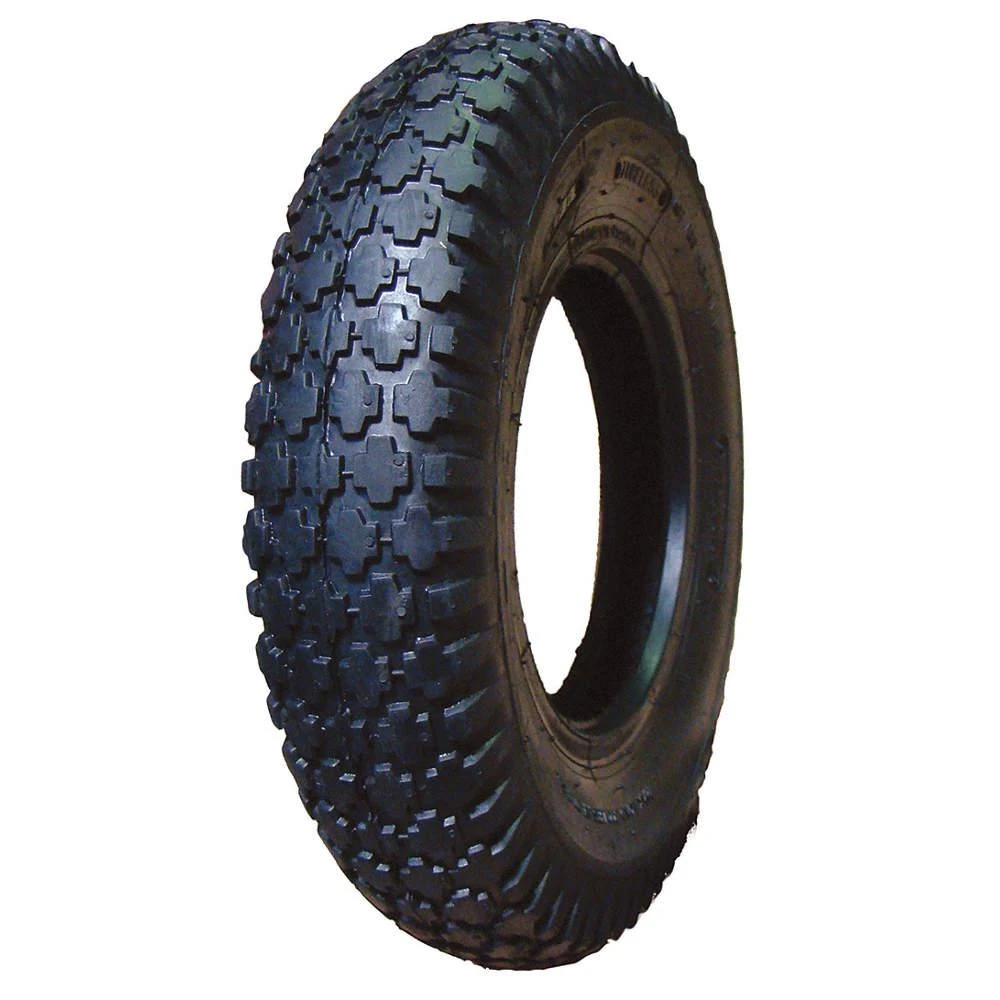 Utility Wheelbarrow and Garden Cart Tire, 4-Ply Construction for Durability