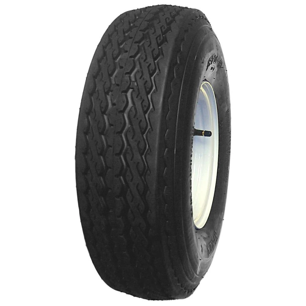 4-ply Tire & Wheel Assembly, 5.7-8-in., 4-hole, Maximum Load 715 Lb