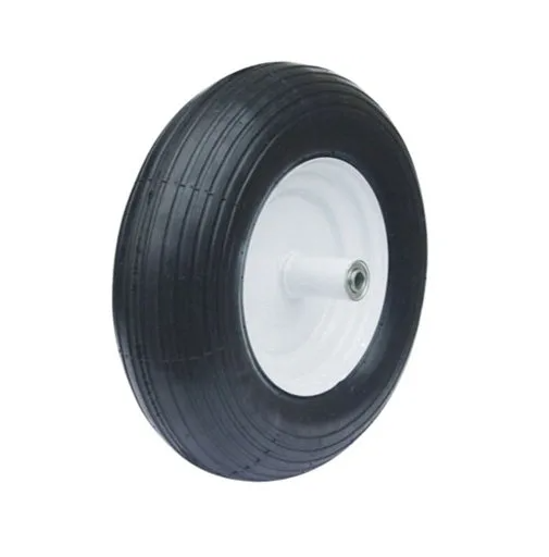 Wheelbarrow Tire and Wheel Assembly Rib Tread 4 Ply 4.80 by 400-8 Inch