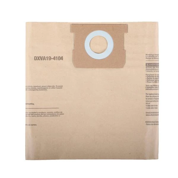 Dust Bags for 5-8 Gallon Wet/Dry Vacs, 3-Pk.