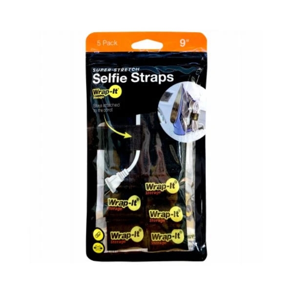 Elastic Selfie Cord Straps, 9 In., 5-Pk.