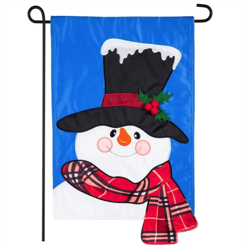 Baby It's Cold Outside Snowman Garden Flag