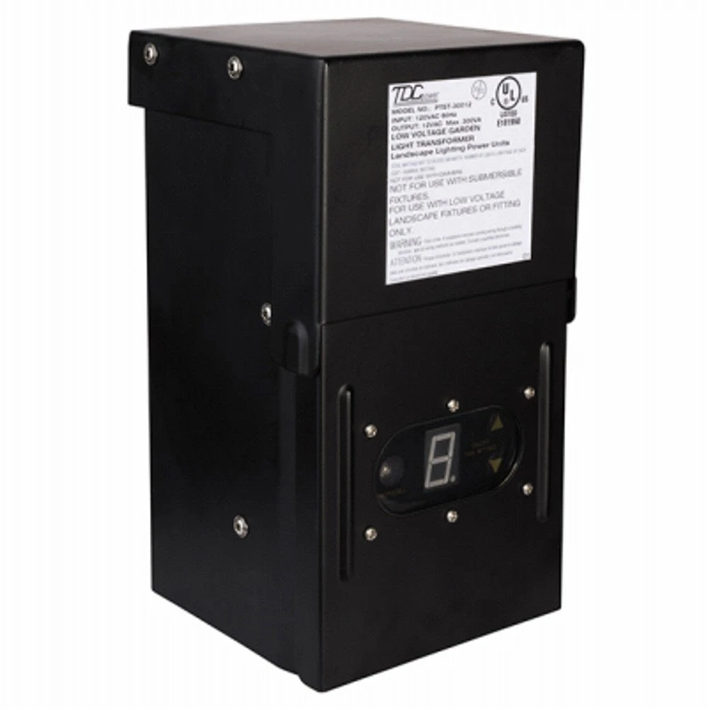 300 Watt Low-voltage Stake Light Transformer With Timer For Outdoor Lighting