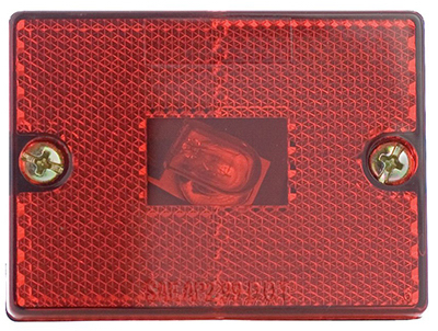 Rectangular Trailer Side Lens For Standard Stop, Tail, Turn Lights - Model Ul550151