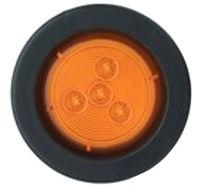 Led Trailer Marker Light Kit, Amber, 2-inch With Grommet & Plug