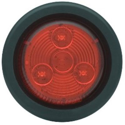 Red LED Trailer Marker Light Kit, 2 Inch Diameter, Durable Weather-Resistant Housing