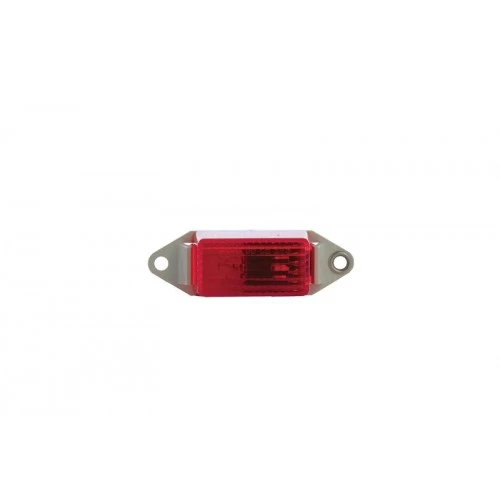 Red Trailer Marking Light With White Base, 3.25 X 1-inch, Model Ul107001