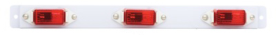 Red Trailer Identification Bar With 3 Incandescent Lights, Model Ul107301