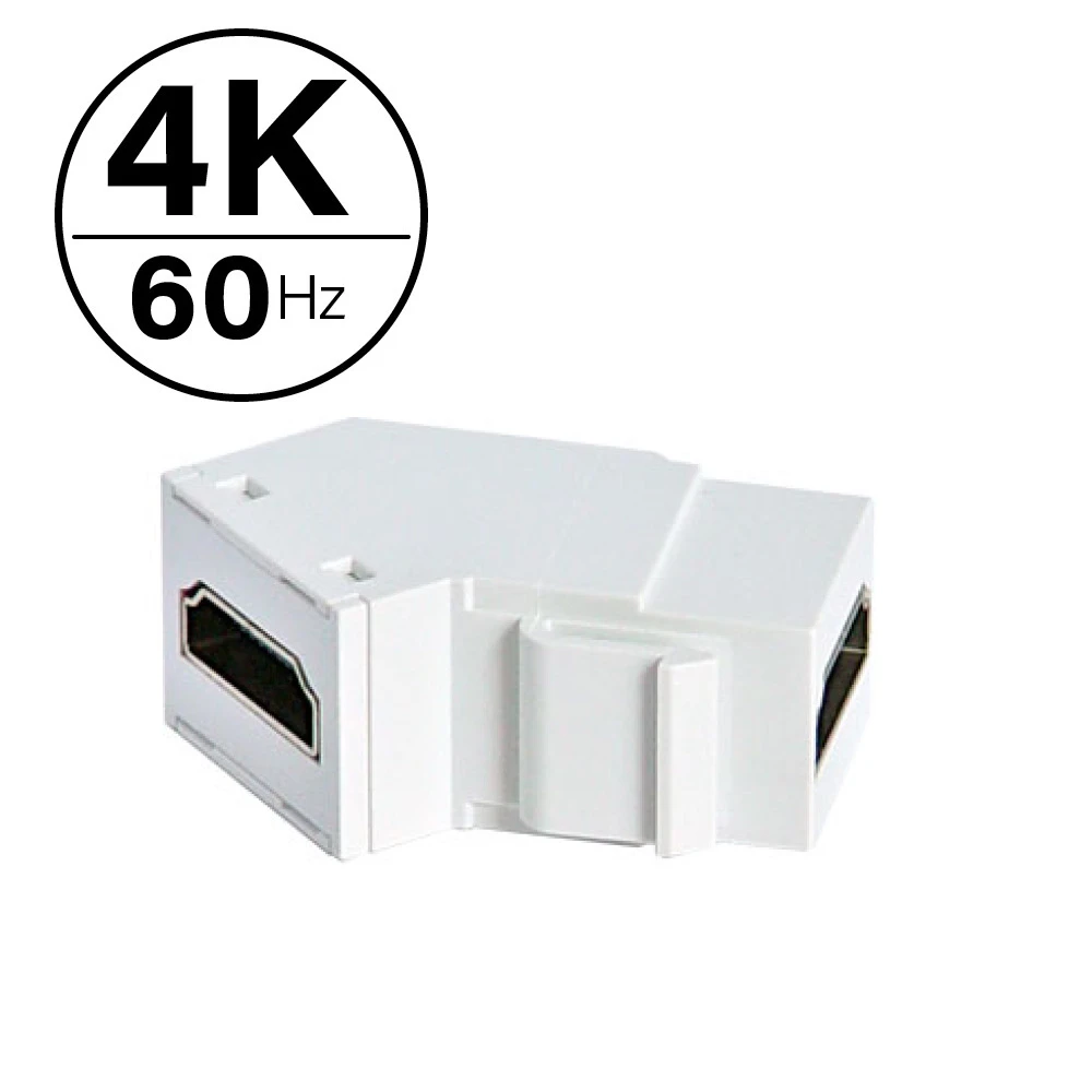 Pass and Seymour White 4K High Definition Multimedia Interface Keystone Insert