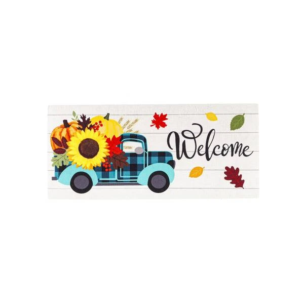 FALL PLAID TRUCK SASSAFRAS MAT
