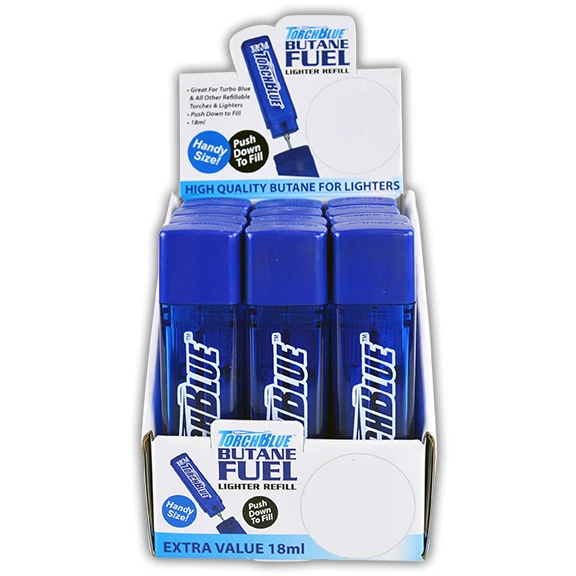 Turbo Blue 18 mL Butane Lighter Fuel Refill