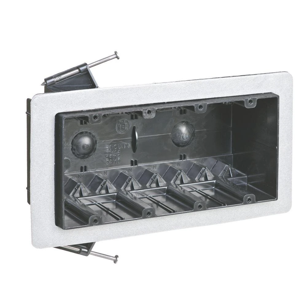 Drafttight 4-gang Electrical Outlet Box, 60-cu. In., Model Fn-460-vr