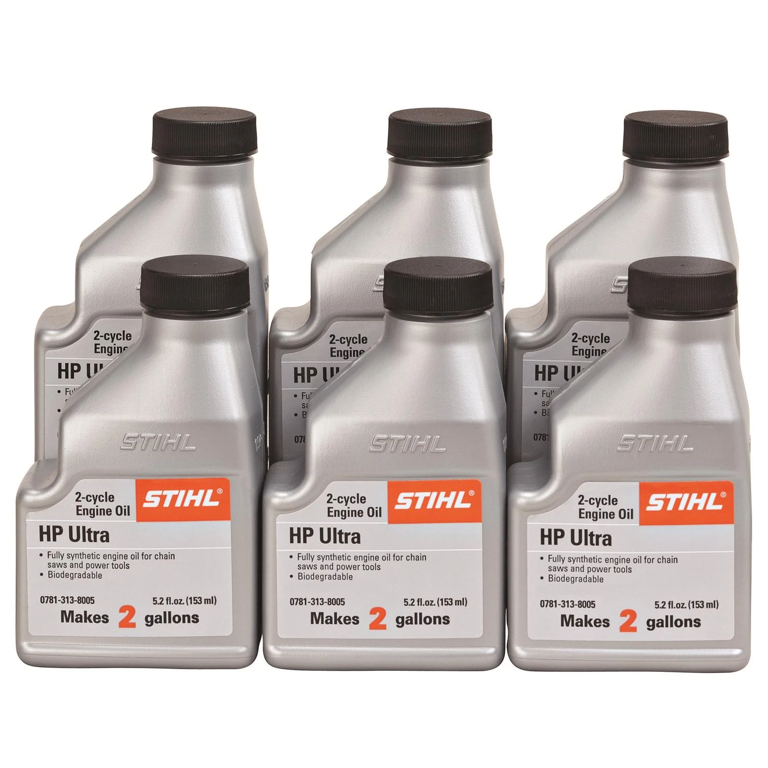 STIHL 0781 313 8005 5.2 Ounce High Performance Ultra 2 Cycle Engine Oil, 6 Pack