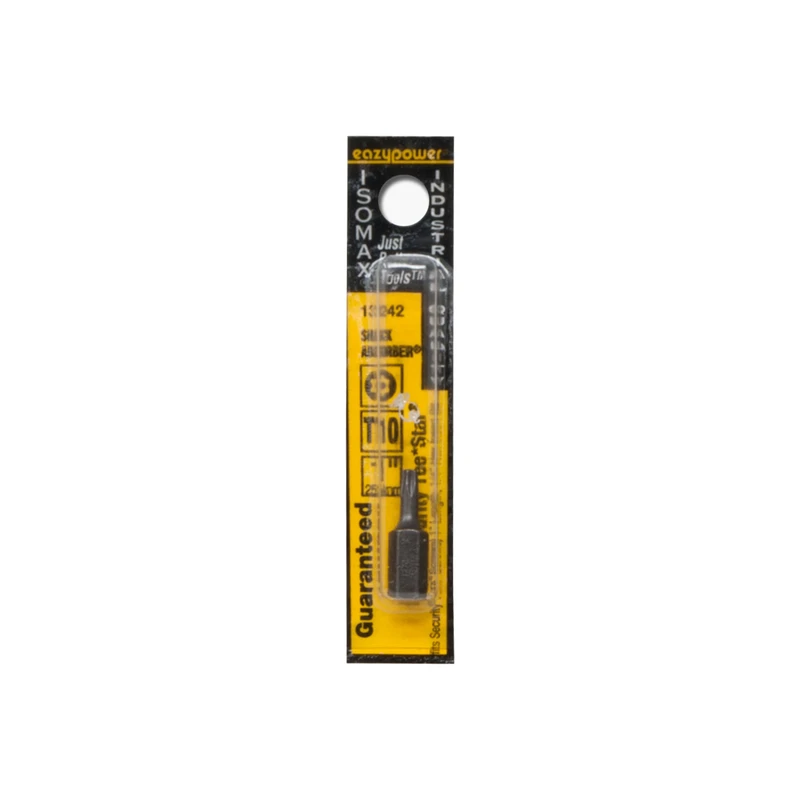 Isomax Tee Star Insert Bit T10 Security Torx 1 Inch Length