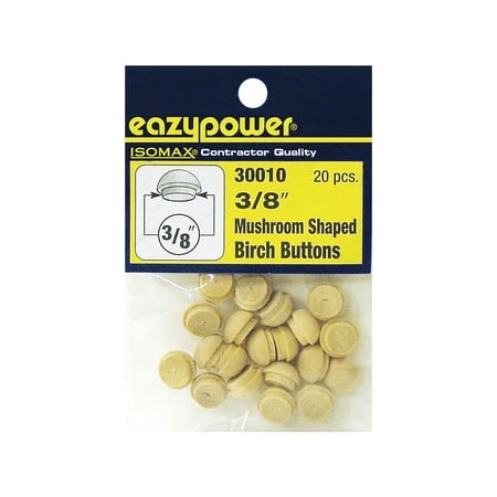 Dowel Plug, Mushroom, 3/8-In., 20-Pk.