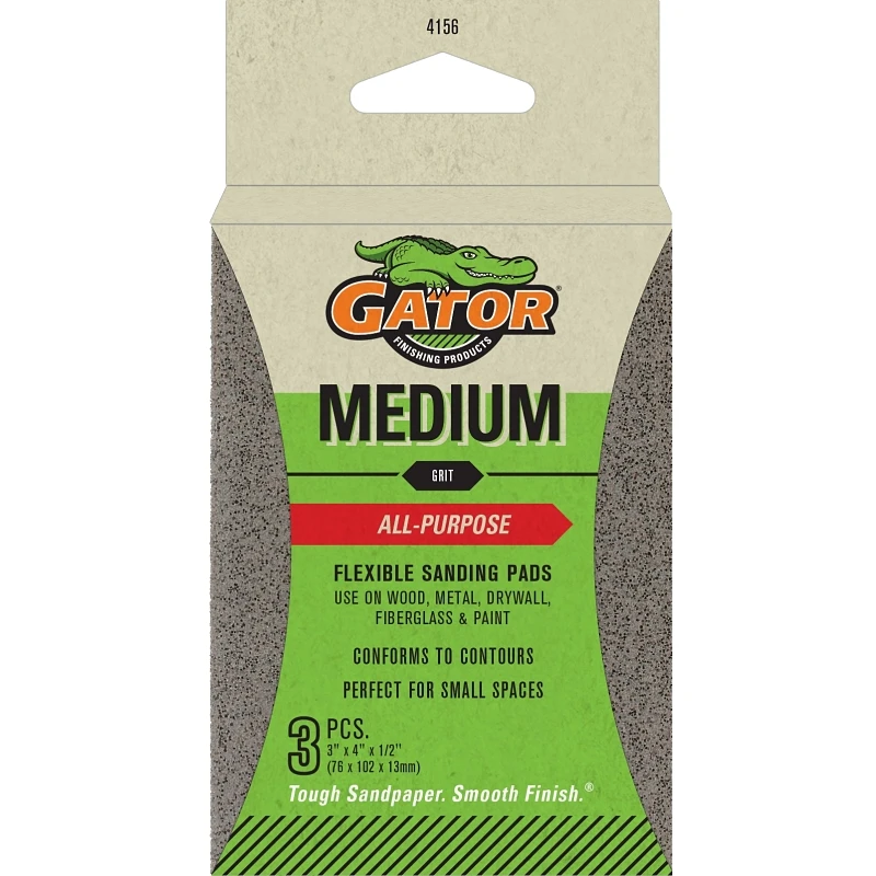 Sanding Pad, 100-Grit, 3 x 4-In., 3-Pk.