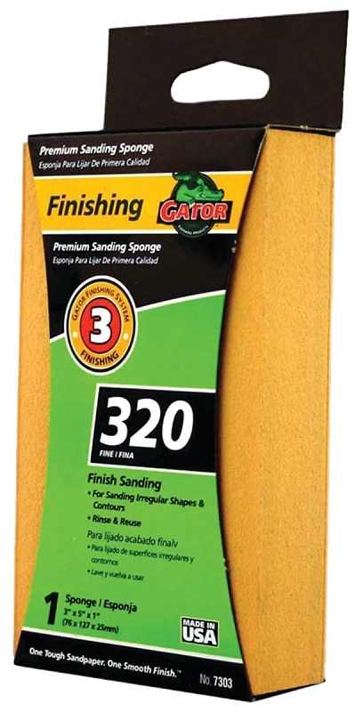 EZ123 Jumbo Sanding Sponge Large 3 x 5 x 1 Inch 320 Grit