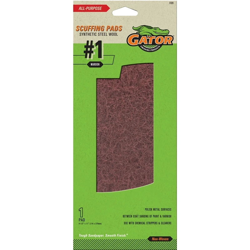 Maroon Metal Surfaces Finishing Pad for Abrasive Cleaning and Polishing