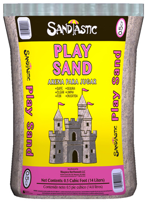 Play Sand, 0.05 Cubic Feet Bag for Children's Sandboxes and Outdoor Play Areas