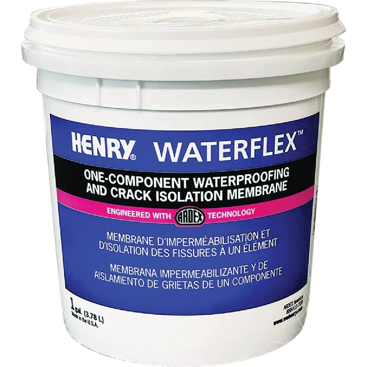 Henry Waterflex One-component Waterproofing And Crack Isolation Membrane, 1 Gallon