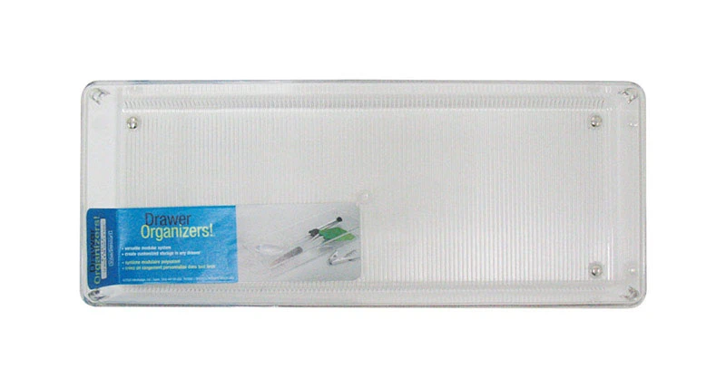 Linus Clear Drawer Organizer Tray 6 In. W X 15 In. L X 2 In. D