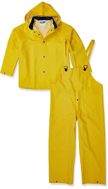 Yellow Jacket Overall Suit, Extra Large, Waterproof, Pvc On Polyester
