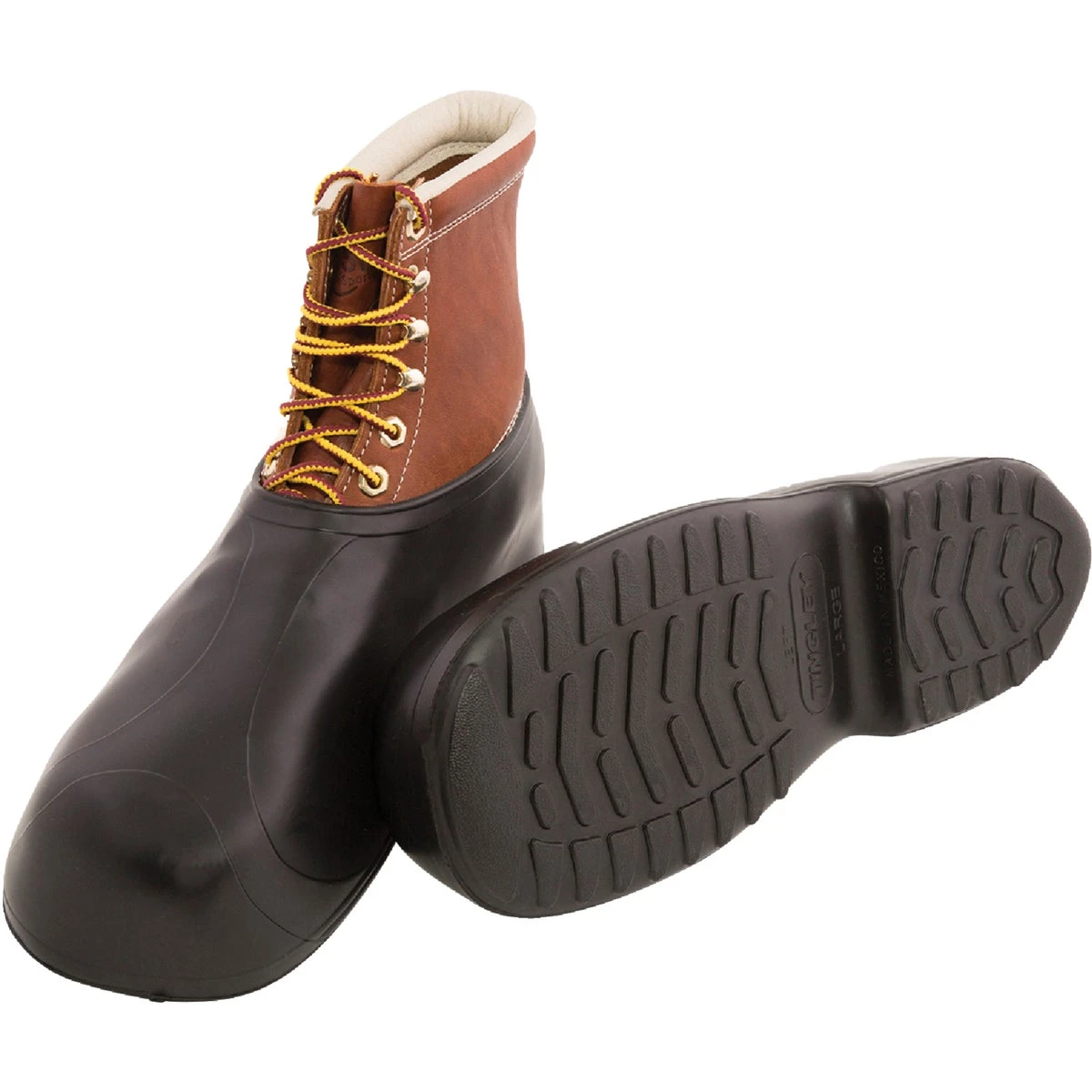 Hi-top Rubber Overshoe For Men, Size 12.5 To 14, Black