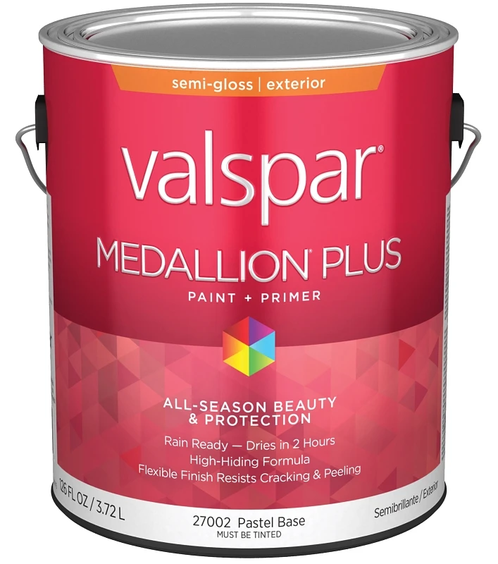 Medallion Plus Premium Semi-gloss Exterior Paint & Primer, Pastel Base, 1 Gallon