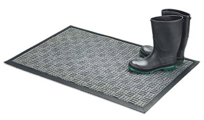 Floor Saver Ii Doormat, Gray Olefin Fiber, 18 X 30 Inches, Model 05520p12
