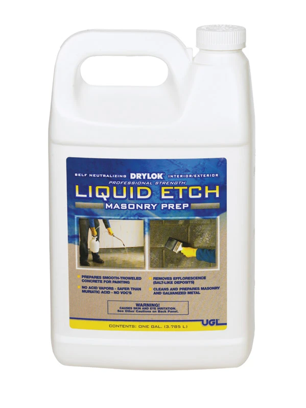 Liquid Etch Masonry Preparation Solution, 1 Gallon Container