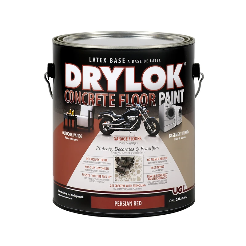 1 Gallon Persian Red Concrete Floor Paint for Durable Surface Coating
